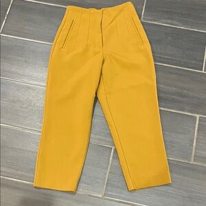 Zara Dark Mustard High Waisted Trousers